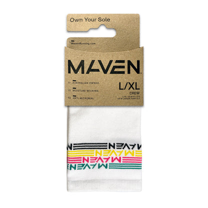 Unisex Maven Crew Running Sock