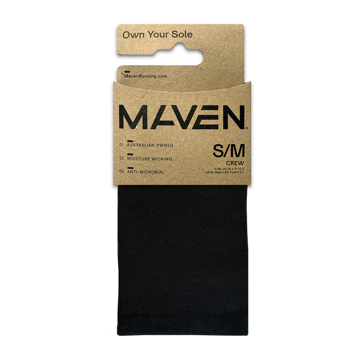 Unisex Maven Crew Running Sock