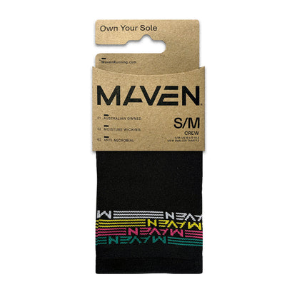 Unisex Maven Crew Running Sock