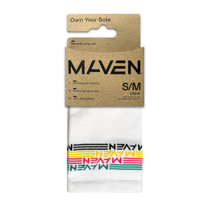 Unisex Maven Crew Running Sock