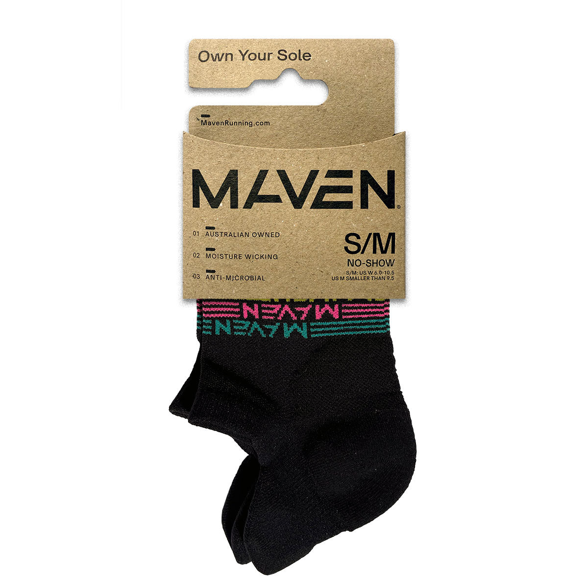 Unisex Maven No-Show Running Sock
