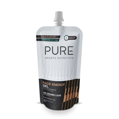 PURE Performance + Race Energy Gel + Caffeine 185g Pouch