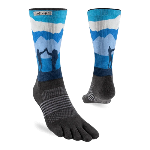 Womens Injinji Artist Designed Trail Crew Socks