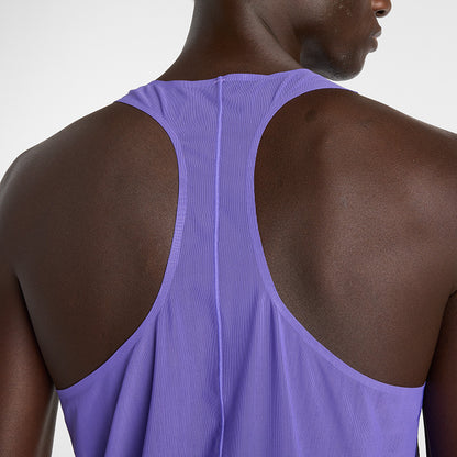 Mens New Balance Race Day Ultra Light Printed Singlet