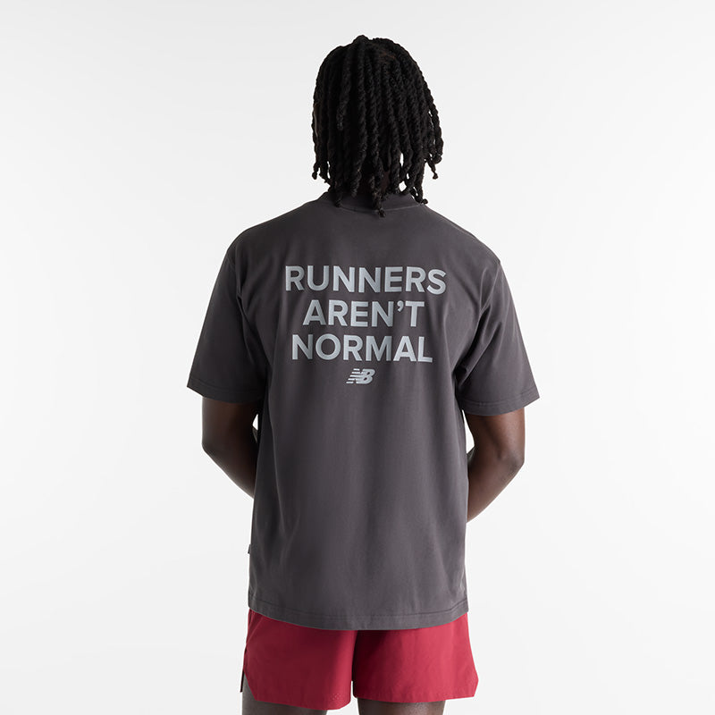 Mens New Balance Nocturnal Run Runners Aren't Normal T-Shirt