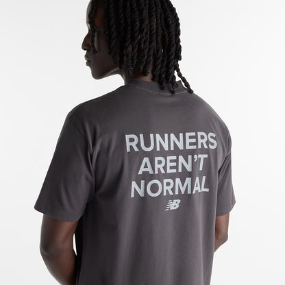Mens New Balance Nocturnal Run Runners Aren't Normal T-Shirt