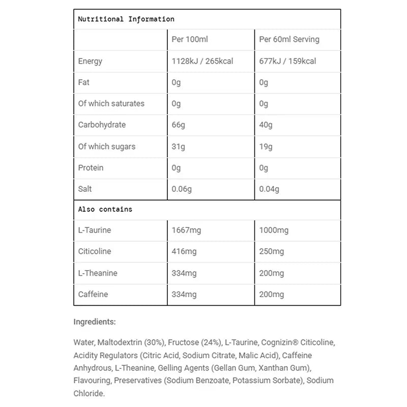 SIS Gel Beta Fuel + Nootropics Single
