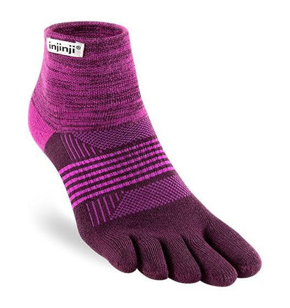 Womens Specific Injinji TRAIL 2.0 Midweight Mini Crew Socks