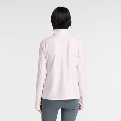 Womens New Balance Sport Essentials Space Dye 1/4 Zip