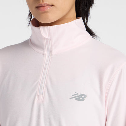 Womens New Balance Sport Essentials Space Dye 1/4 Zip