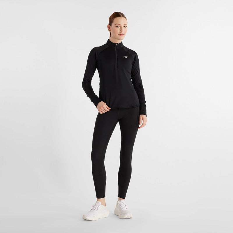 Womens New Balance Athletics Heat Grid Half Zip