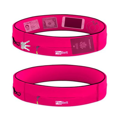 FlipBelt Zipper Pocket Pink Large