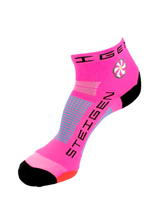 Steigen Socks (Size 5-12) Fluro Pink 1/4